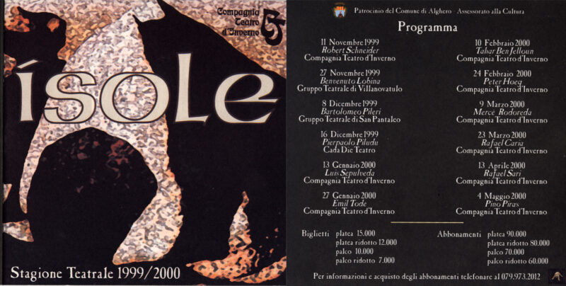 Spettacoli Alghero - Teatro d'Inverno - Isole I Edizione 1999