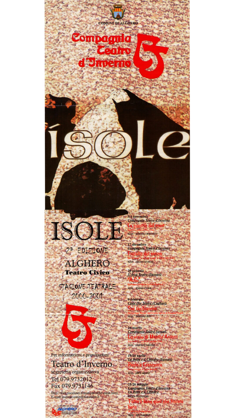 Spettacoli Alghero - Teatro d'Inverno - Isole II Edizione 2000 - 2001