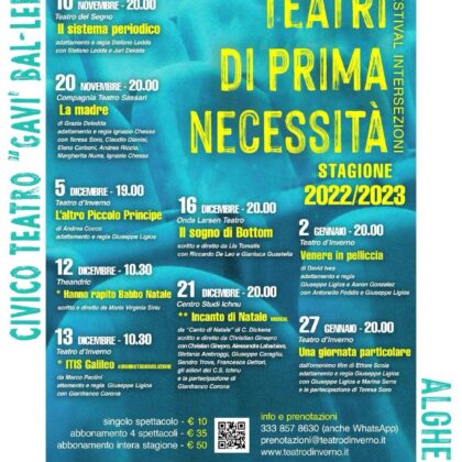Teatri di Prima Necessita' - stagione 2022 - 2023