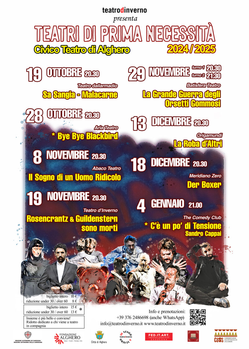 TEATRI DI PRIMA NECESSITA' - AUTUNNO - INVERNO 2024/2025