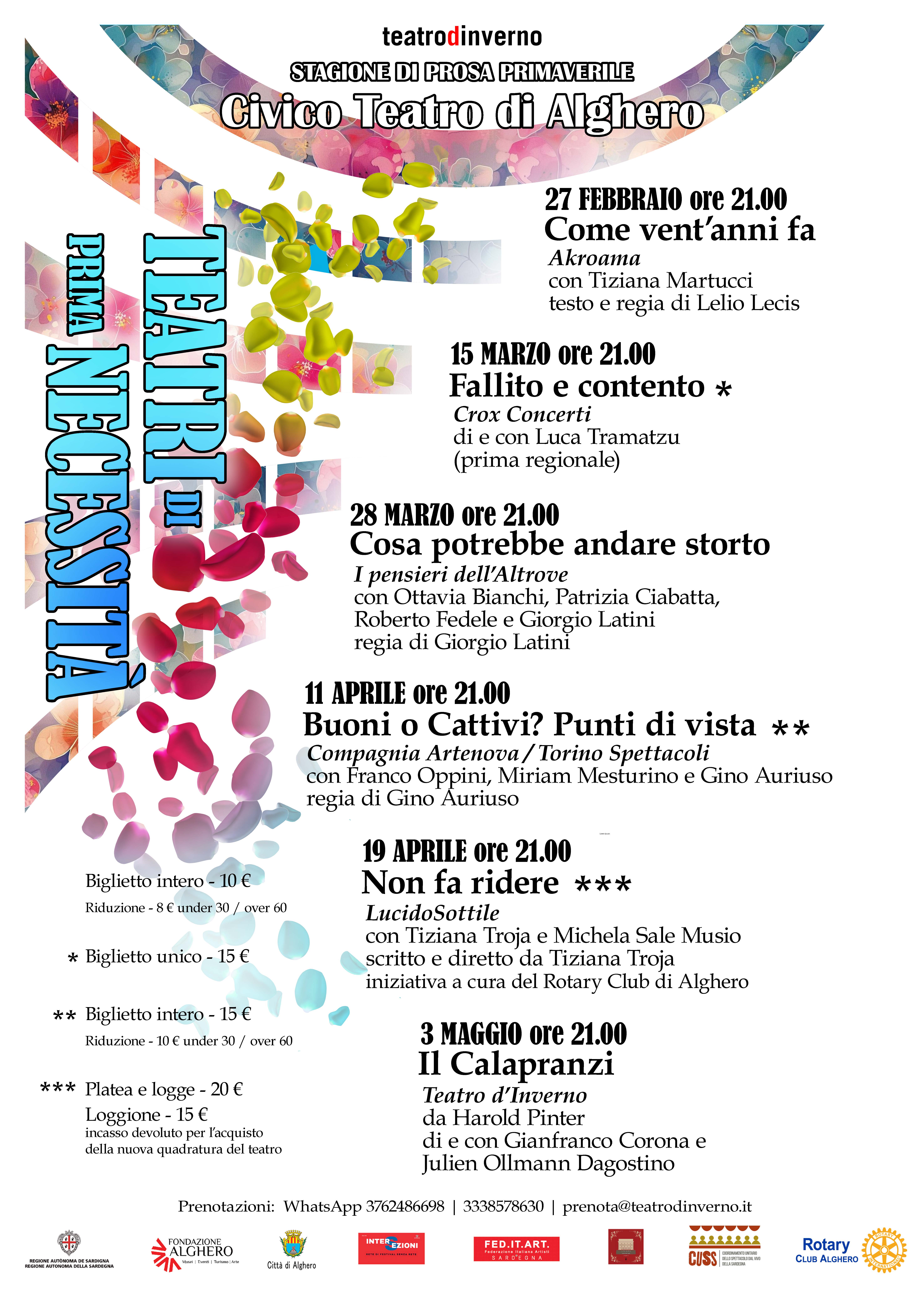 Appuntamenti, eventi, spettacoli, teatro Alghero 2025